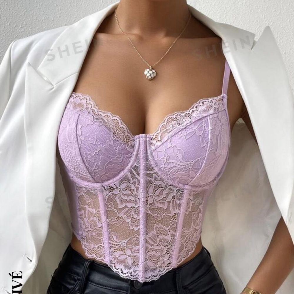 SHEIN PURPLE CORSET